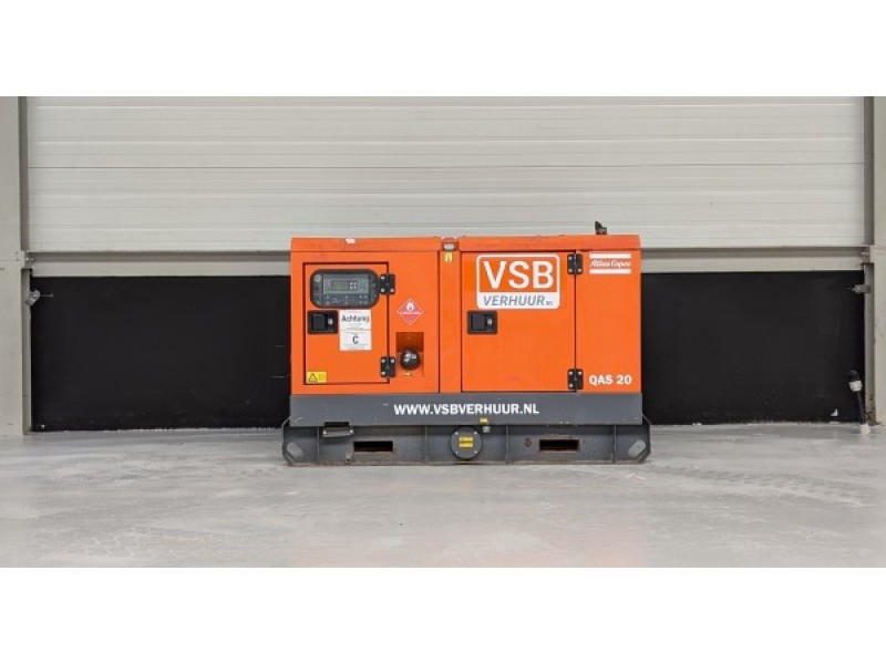Atlas Copco QAS20 aggregaat 20KVA
