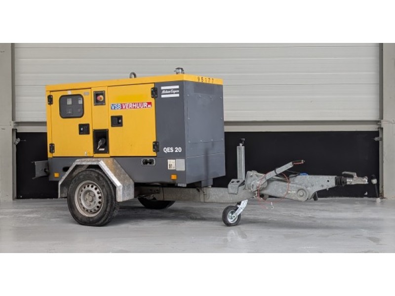 Atlas Copco QAS20 mobiele aggregaat 20KVA 