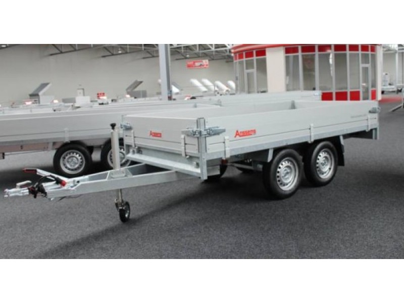 Dubbelasser plateauwagen 2500kg
