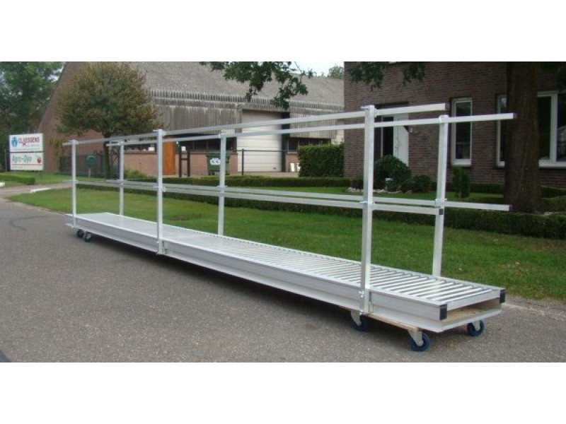 Aluminium loopbrug 6.1M
