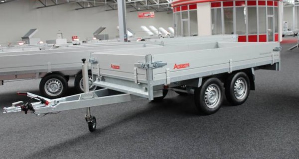 Dubbelasser plateauwagen 2500kg